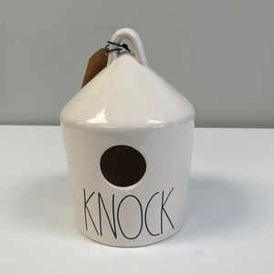 Rae Dunn White Round Knock Birdhouse NWT